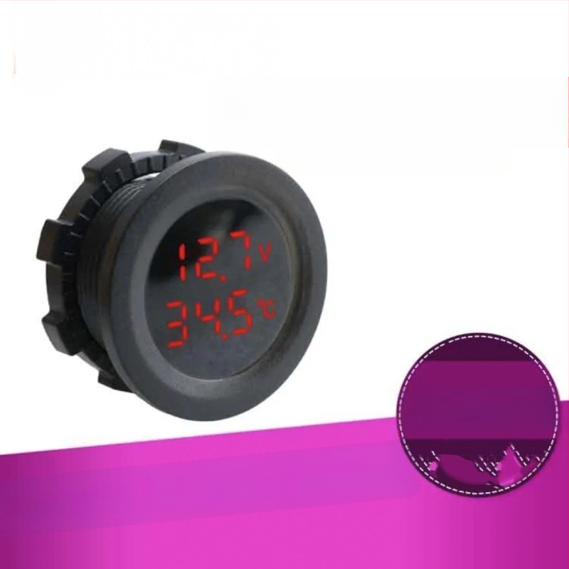 Автомобилен волтметър с двоен цифров дисплей, модел 666