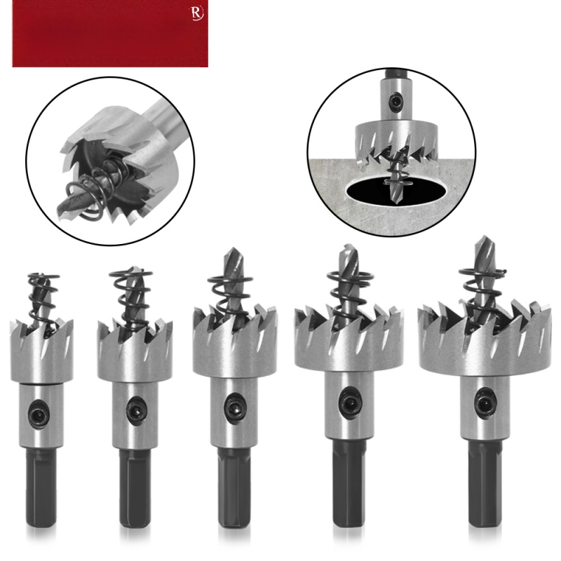Hibiscus Jincheng HSS набор за пробиване и разширяване на отвори в железни листове и алуминиева сплав, титаниран високоскоростен инструмент за разширяване на отвори