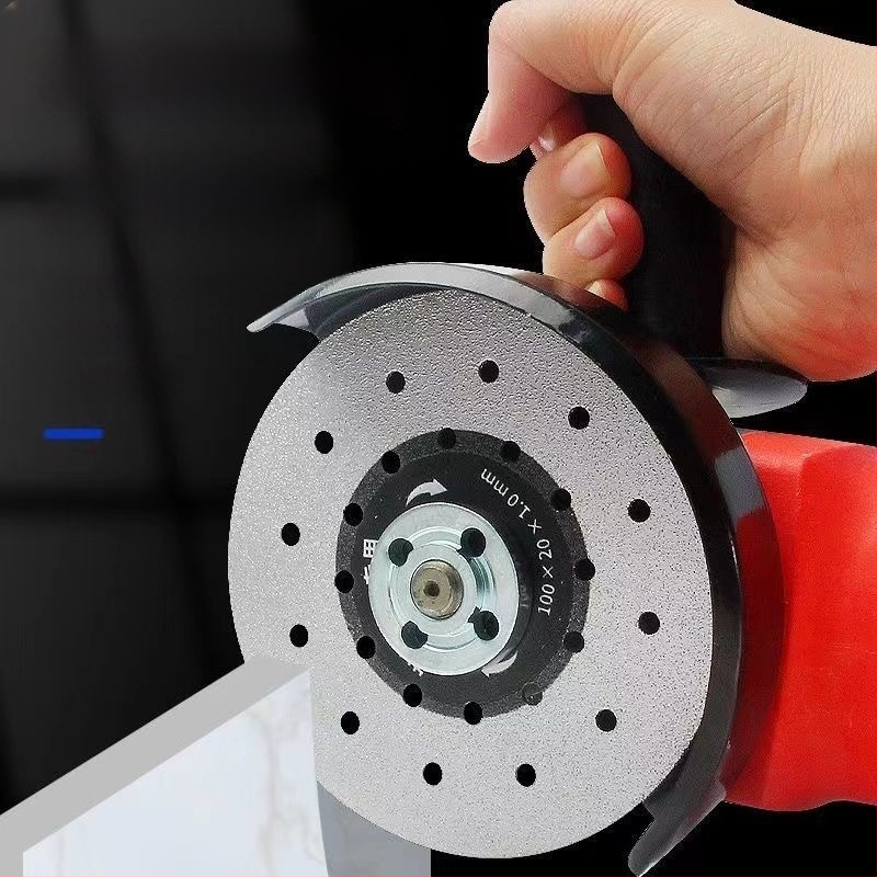 Диамантен инструмент за шлайфане на ръбове на керамични и каменни плочи — 45° фаска, предпазва от чипване, прецизно оформяне на ръба