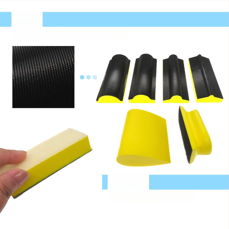 Rokas slīpēšanas disks ar Velcro savienojumu, 16 gab., sajaukta forma, PU putas, smilšu papīrs