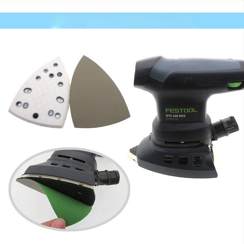 Elektriska slīpēšanas disks ar Velcro, PU+nylon abrazīvs, 4 naglas un 7 caurumi, mēbeļu pulēšanai