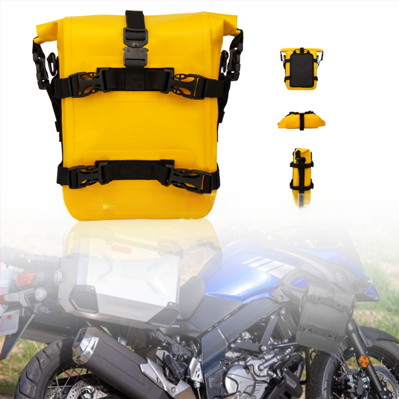 PVC motociklo apsauginio strypo krepšys, 8L talpa, modelis Y-M0061, suderinama su BMW R1200GS, R1250GS, Suzuki DL650 ir V-Strom