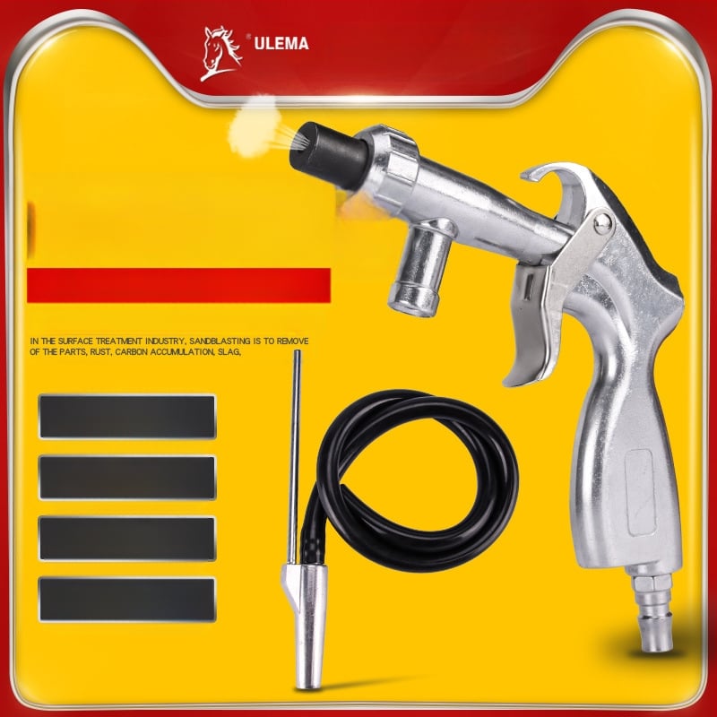 Пневматичен пясъкоструйник, компактен пясъкоструен апарат, самозасмукващ, високо налягане, обновяване, премахване на ръжда и примеси
