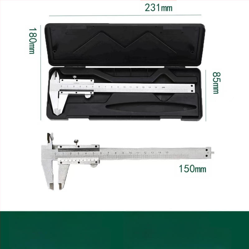 Ψηφιακό μεταλλικό καλιπερ, ανοξείδωτο, εύρος 0-150 mm, μέτρηση ύψους/βάθους, βιομηχανικής ποιότητας