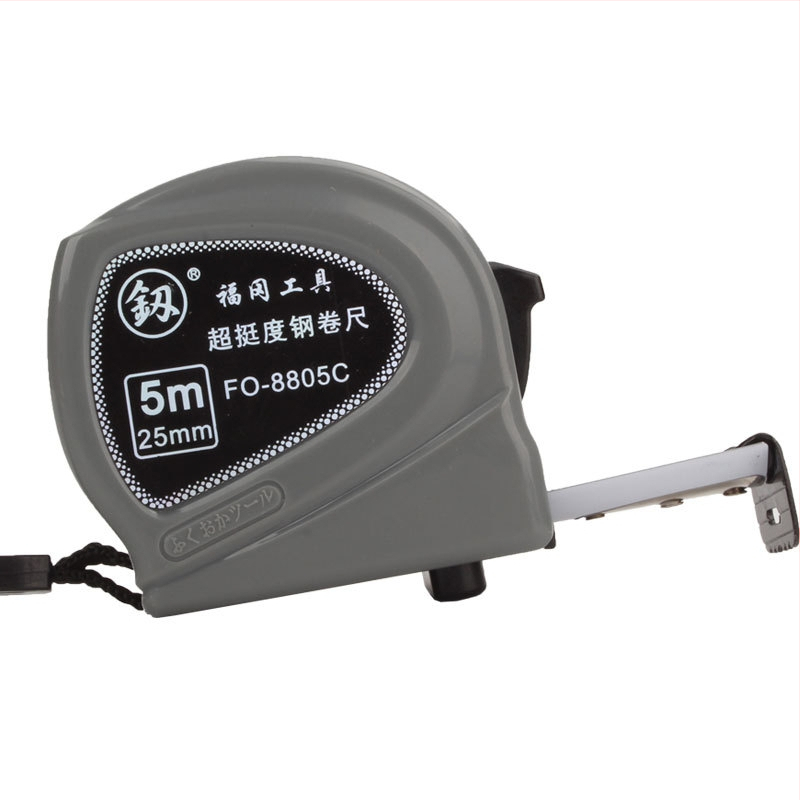 Acél mérőszalag, 5 m hosszú, szalag szélessége 23 mm, ABS ház, általános pontosság