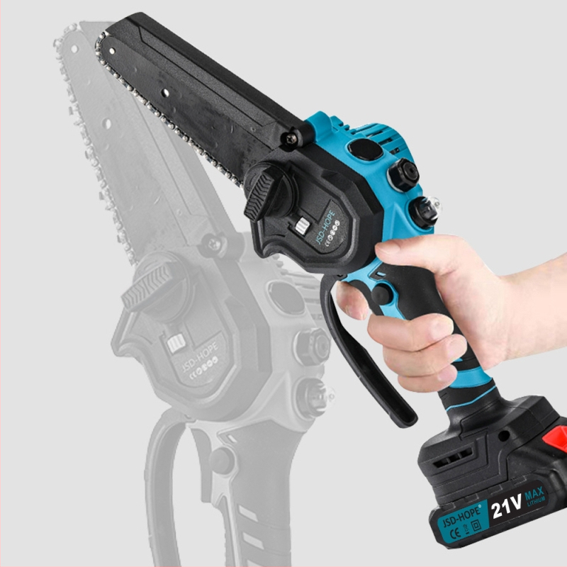 Ръчна електрическа верижна резачка с презареждаща се литиева батерия, 220V, верига от алуминиева сплав