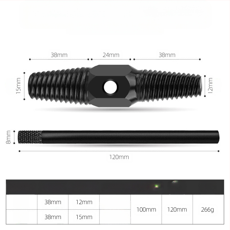 Ekstraktor polomljenog vijka za slavinu – za trokutasti ventil; alat za popravak cijevi od nehrđajućeg čelika za kućnu instalaciju