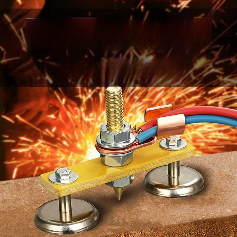 Заваръчна заземителна щипка с мощен магнитен връх (Категория: гаечен ключ; Материал: 1; Обработка: Няма; Марка: Друг)