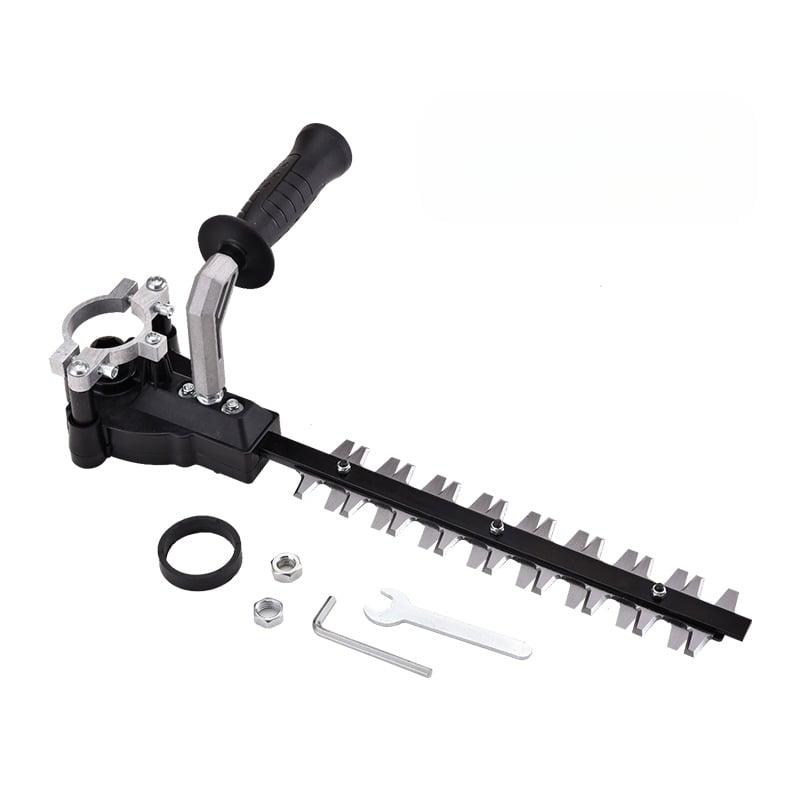 Elektriniai sodo įrankiai: modifikuotas kampinis šlifuoklis gyvatvorių genėjimui, arbatmedžio genėjimo įrankiai, vejapjovė — Modelis M10/M14