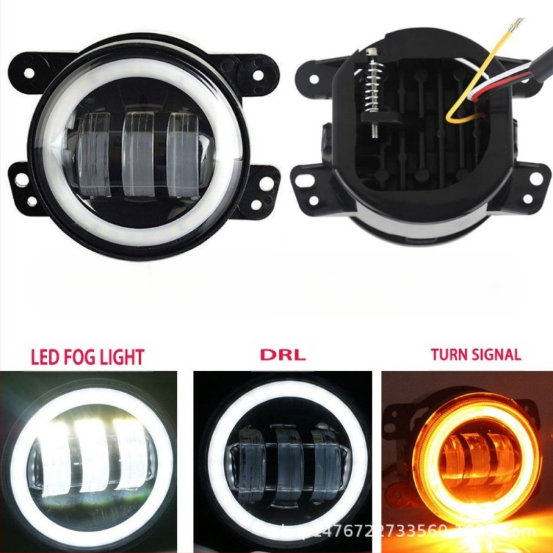 Μπροστινό φανάρι ομίχλης για Jeep Wrangler, μοντέλο BG04RGB, 30W, 9-24V