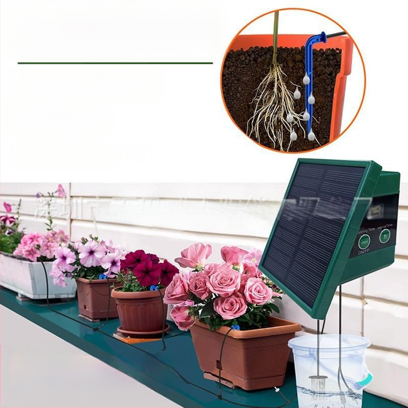 Sustav kap-po-kap s vremenskim programom, solarno napajanje, ABS kućište, za 10 posuda