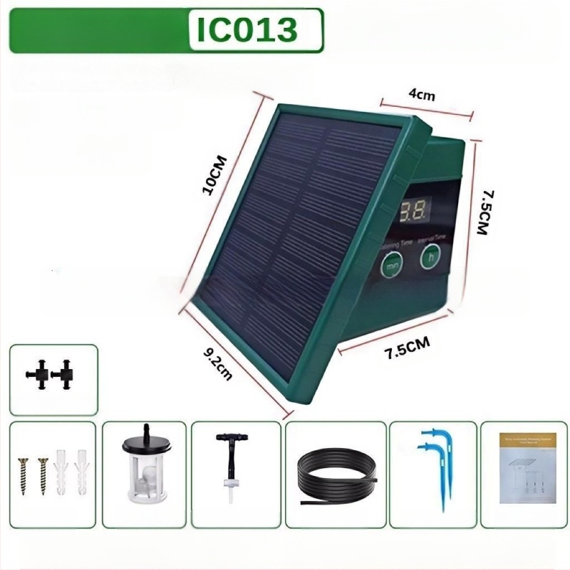 Sustav kap-po-kap s vremenskim programom, solarno napajanje, ABS kućište, za 10 posuda