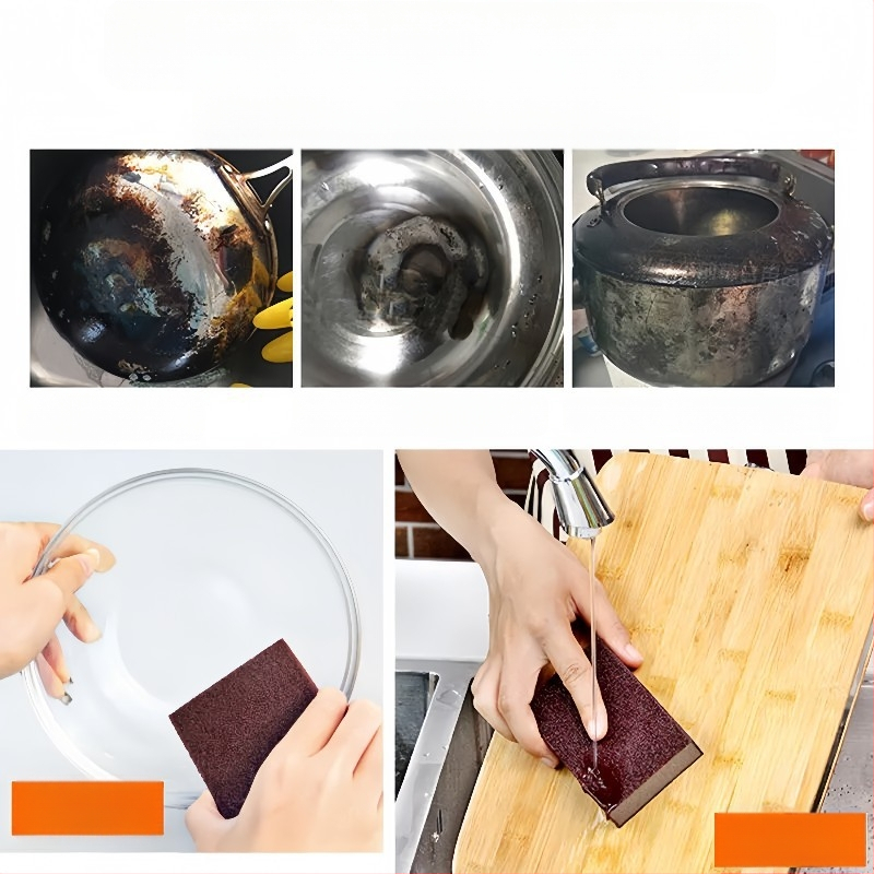 Puodų valymo šepetys su emery kempine rūdžių šalinimui; Prekės ženklas: Kitas; Medžiaga: Kita; Importuotas: Ne