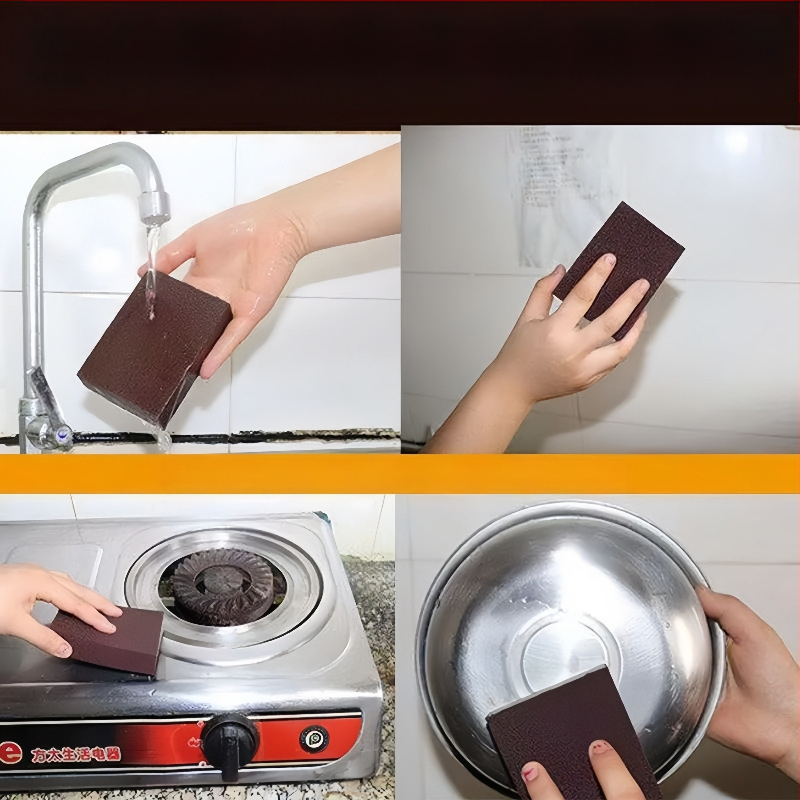 Puodų valymo šepetys su emery kempine rūdžių šalinimui; Prekės ženklas: Kitas; Medžiaga: Kita; Importuotas: Ne