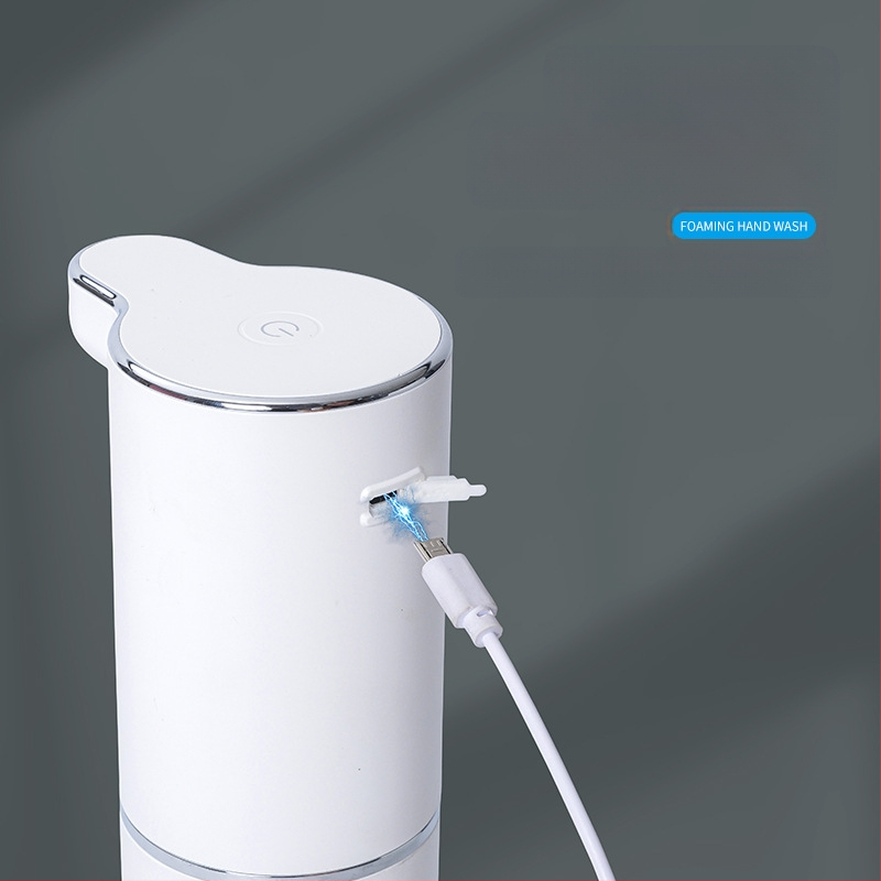 Αυτόματος διανομέας σαπουνιού αφρού με αισθητήρα, USB φόρτιση, ABS σώμα, 300 ml χωρητικότητα, τρία επίπεδα ρύθμισης αφρού