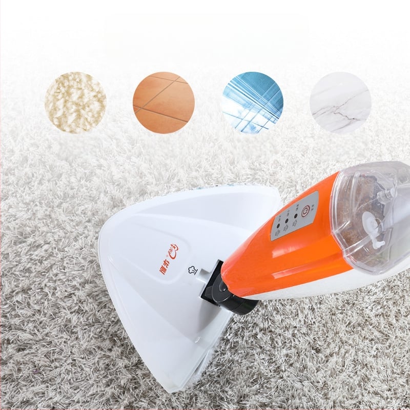 Huaxin garų šluota su dezinfekcija, galia 1400–1799W; nuolatinis garas >30 min; veikimo laikas 45–59 min; įkaitinimo temperatūra <100°C; įkaitinimo laikas 30–180 s