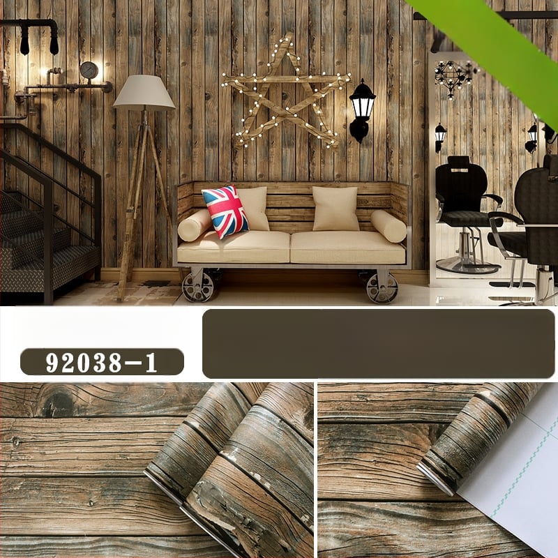Lanksčiai klijuojama tapetė su medienos tekstūra ir 3D efektu, retro stilius, PVC medžiaga, trijų sluoksnių konstrukcija, priešgaisrinė, atspari drėgmei, antibakterinė, dėvėjimosi atspari