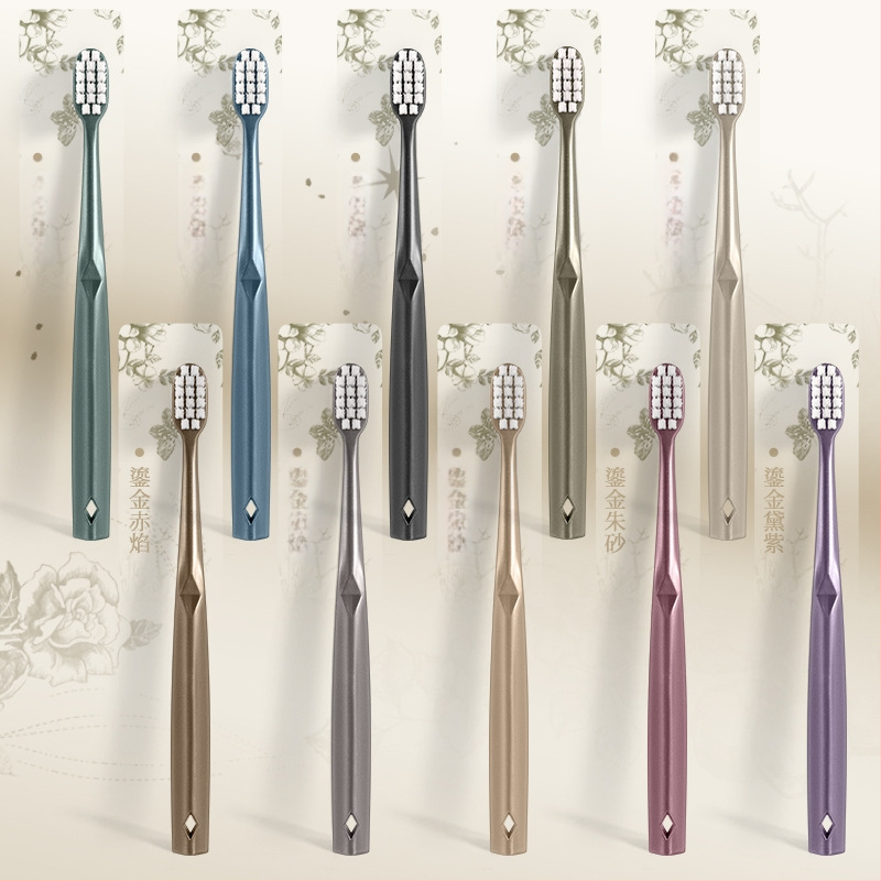 Rokas zobu birste ar mīkstām sariem, plata galva, 10 gab. komplekts, modelis CXCK-06