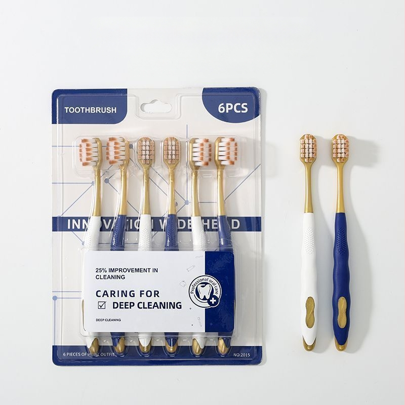 Rankinė dantų šepetėlė – platus galvutė, minkšti šereliai, suaugusiems, modelis 288