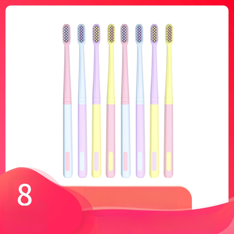 Rankinis dantų šepetėlis, 102 modelis, 8 vnt dėžutėje, suaugusiems, minkštos šerelės