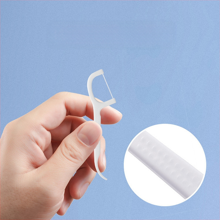 Ράβδοι οδοντικού νήματος υπερλεπτές, μίας χρήσης, από πλαστικό, ατομικά συσκευασμένες, 30–50 τεμάχια ανά σετ