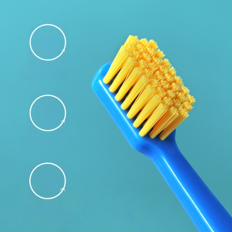 RAOYI suaugusiųjų rankinis dantų šepetėlis su minkštomis nailoninėmis šerelėmis, 3 vnt komplektas, modelis RY6613