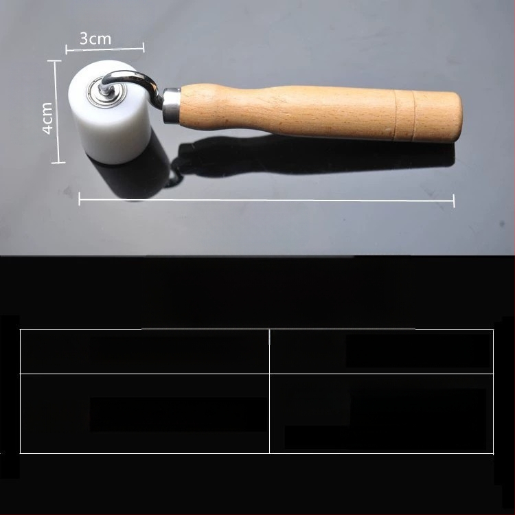 Τροχός πίεσης POM με επίπεδη γωνία, ξύλινο χειριστήριο – χειροποίητο για επιδιόρθωση ταπετσαρίας