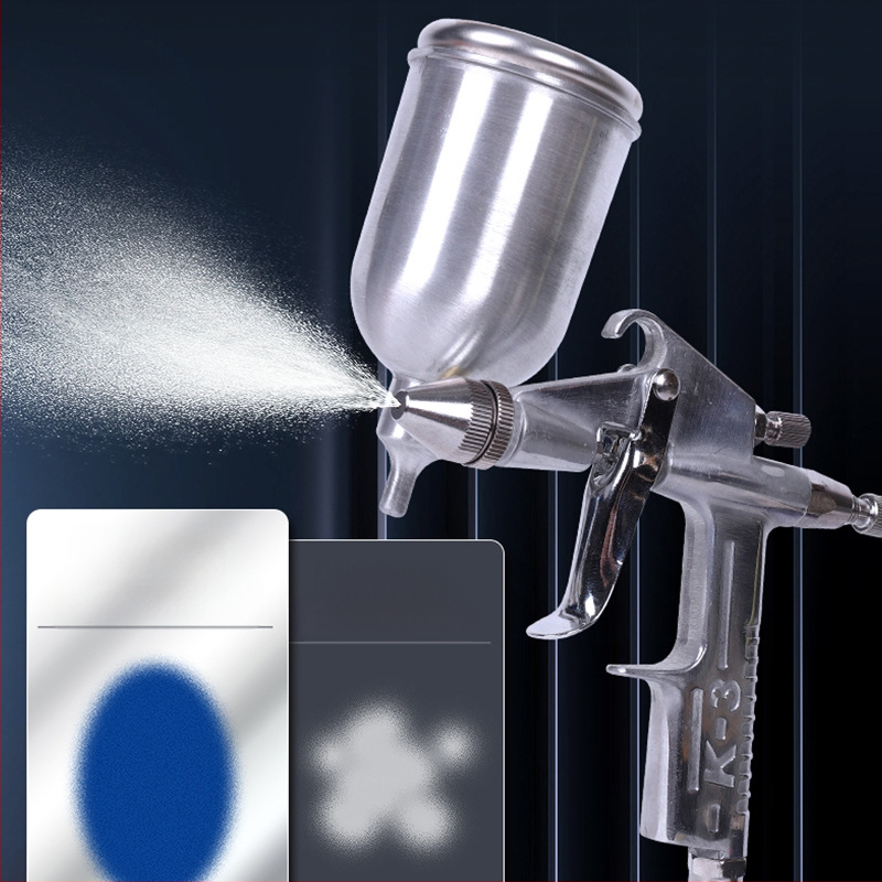 K-3 Automobilių baldų purkštuvas, 0,5 mm antgalis, gravitacinis maitinimas, aliuminio vario korpusas, 0,45 kg