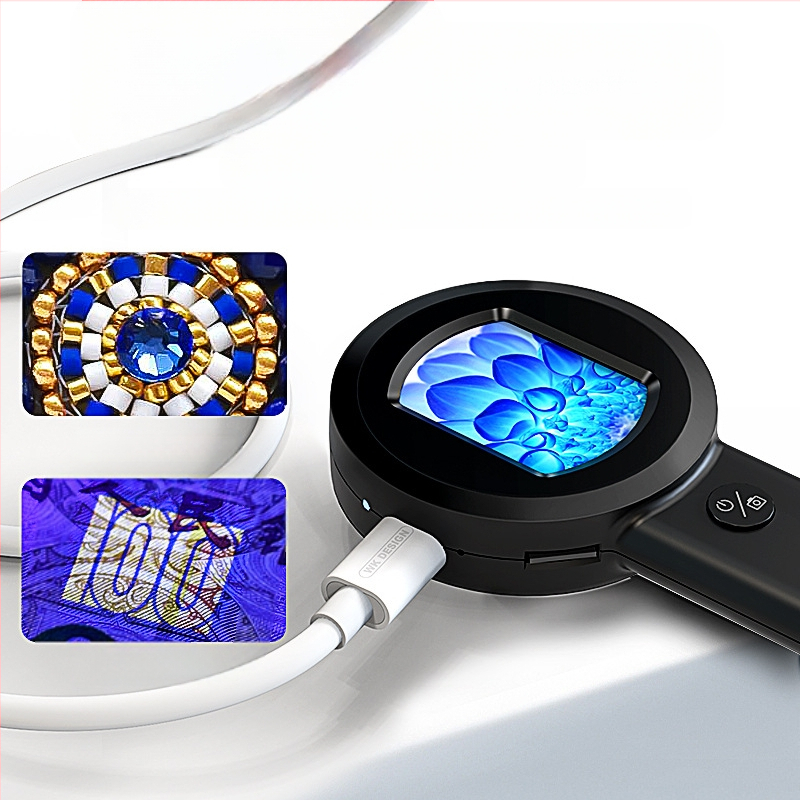 HM020 Nešiojamas vaikų HD skaitmeninis mikroskopas moksliniams tyrimams ir ugdymui