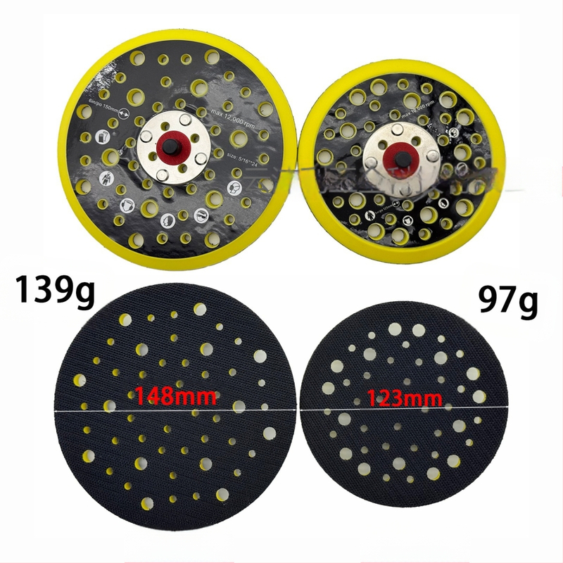 Porains pneimatiskās pulēšanas disks, Zīmols: Cits, PU + neilons ar āķi un cilpu (hook-and-loop), Abrasīvs: neilons, Cietība: Vidēja, Saderīgs ar MIRKA pamatnēm