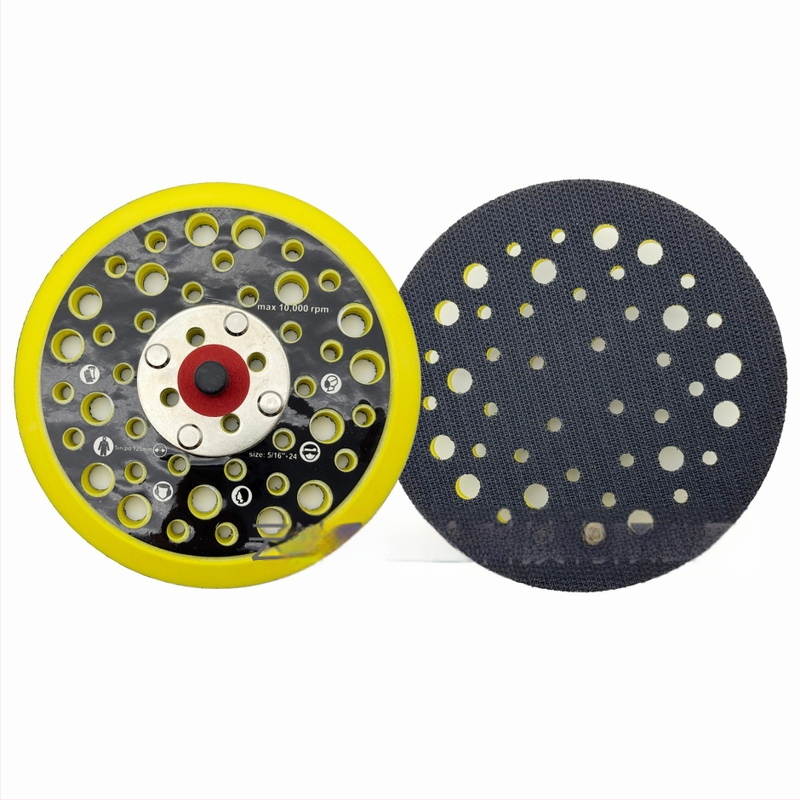 Porains pneimatiskās pulēšanas disks, Zīmols: Cits, PU + neilons ar āķi un cilpu (hook-and-loop), Abrasīvs: neilons, Cietība: Vidēja, Saderīgs ar MIRKA pamatnēm