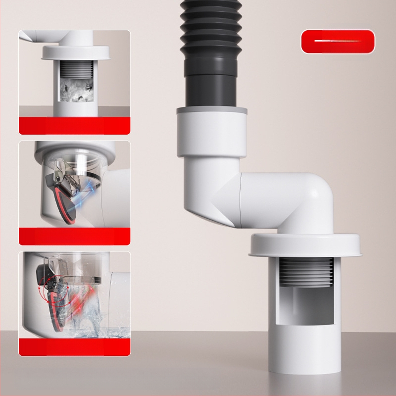 Πώμα στεγανοποίησης οσμών αποχέτευσης - ABS, μοντέλο LH wall-row deodorant plug, τύπος έλξης, μοντέρνος μινιμαλιστικός σχεδιασμός