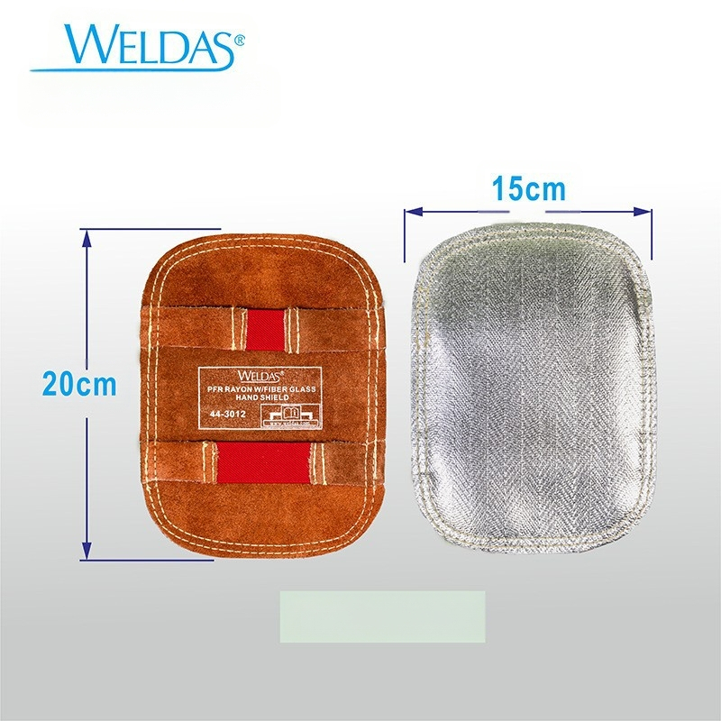 Γάντια προστασίας συγκόλλησης με ασπίδα χεριού – φύλλο αλουμινίου, δερμάτινη επένδυση, υψηλή θερμική αντοχή, μόνωση, συγκόλληση