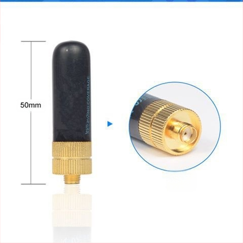 Διπλοτμηματική χειροκίνητη κεραία SRH805S συμβατή με Baofeng UV-5R, εμβέλεια 1,5–3 χλμ, υλικό: χάλυβας