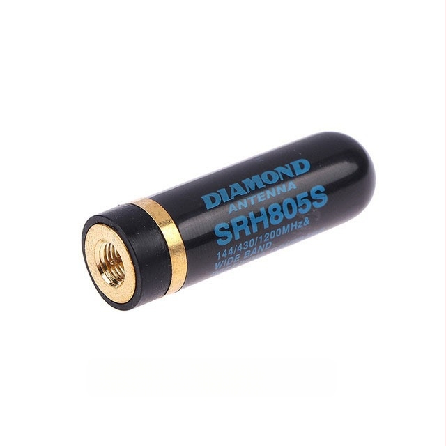 Διπλοτμηματική χειροκίνητη κεραία SRH805S συμβατή με Baofeng UV-5R, εμβέλεια 1,5–3 χλμ, υλικό: χάλυβας