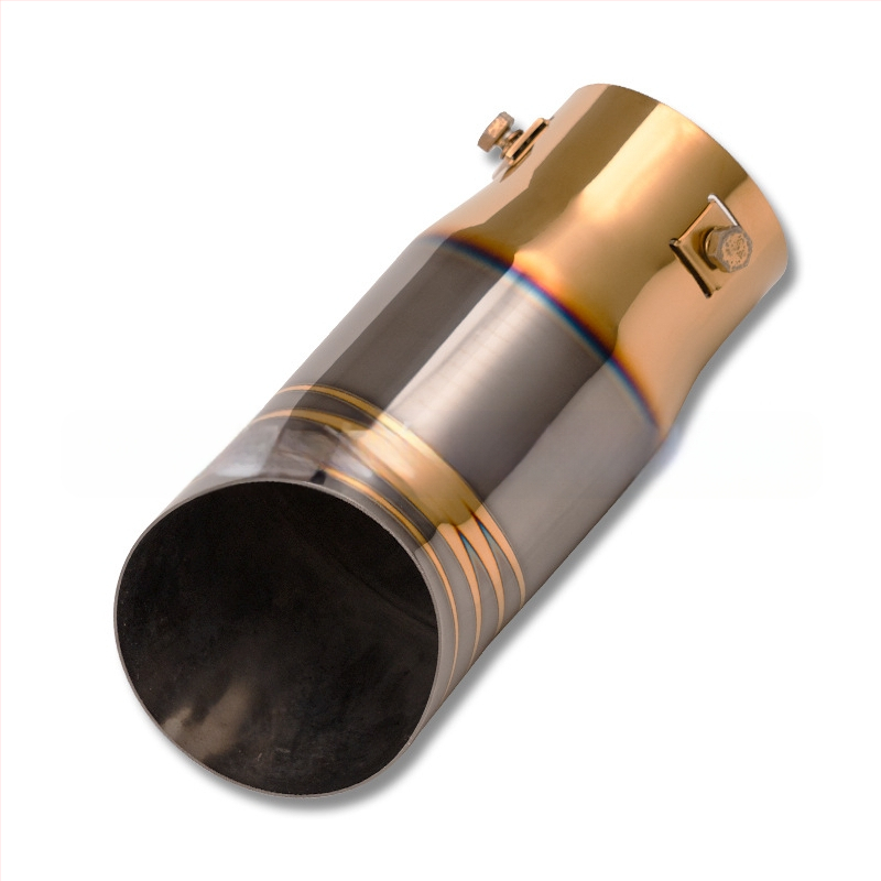 YC rozsdamentes acél kipufogócső, modell: egy kivezetéses végcső, univerzális illesztés