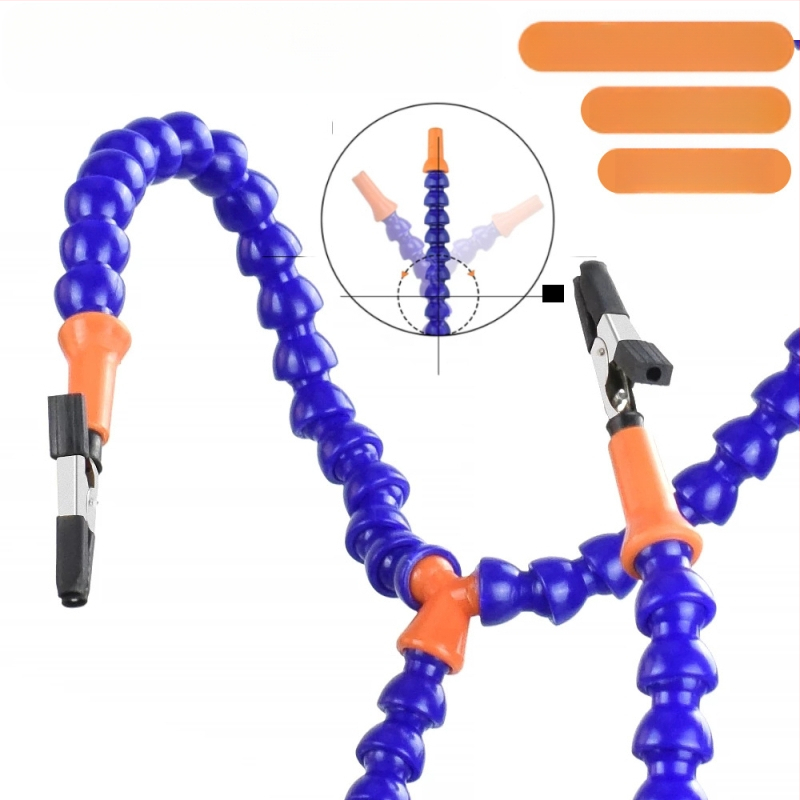 Fuling универсален държач за спойка на PCB платки, изработен от въглеродна стомана, осем щипки, предназначен за ремонт на електронни платки в телекомуникациите