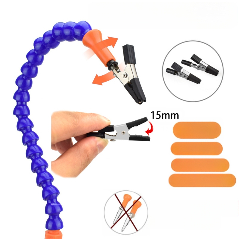Fuling универсален държач за спойка на PCB платки, изработен от въглеродна стомана, осем щипки, предназначен за ремонт на електронни платки в телекомуникациите