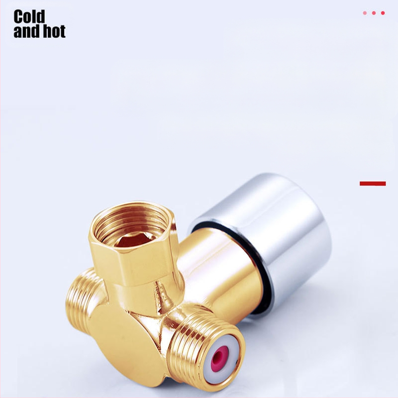 Mu Bin termostatinis temperatūros reguliatorius su jutikliniu čiaupu, 2 įv. 1 išv., 3-šakos maišymo vožtuvas vandens šildytuvui, modelis 62325, darbinis slėgis 0.8 MPa, šaltas 10°C, karštas 80°C