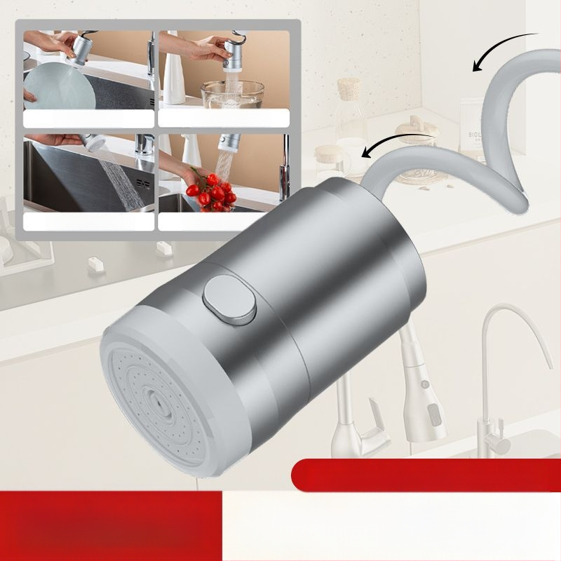 Kuhinjski slavina s izvlačnim izljevom, model CLDD2YS, materijal nehrđajući čelik + ABS, upravljanje jednim ručicama, nazivni tlak 10, radna temperatura 85°C