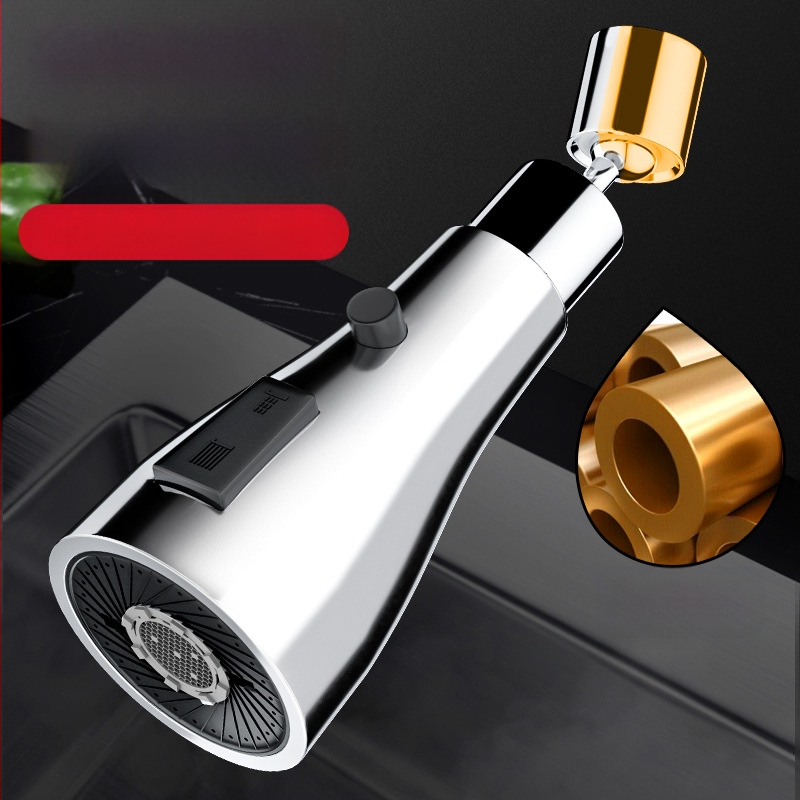 Kuhinjska glava prskalice s rotirajućim produženjem i filtrirajućom mlaznicom – materijal mesing/ABS, jednostruko upravljanje, elektro-poliranje i pečeni lak, jednostavna instalacija, radna temperatura 0–70°C