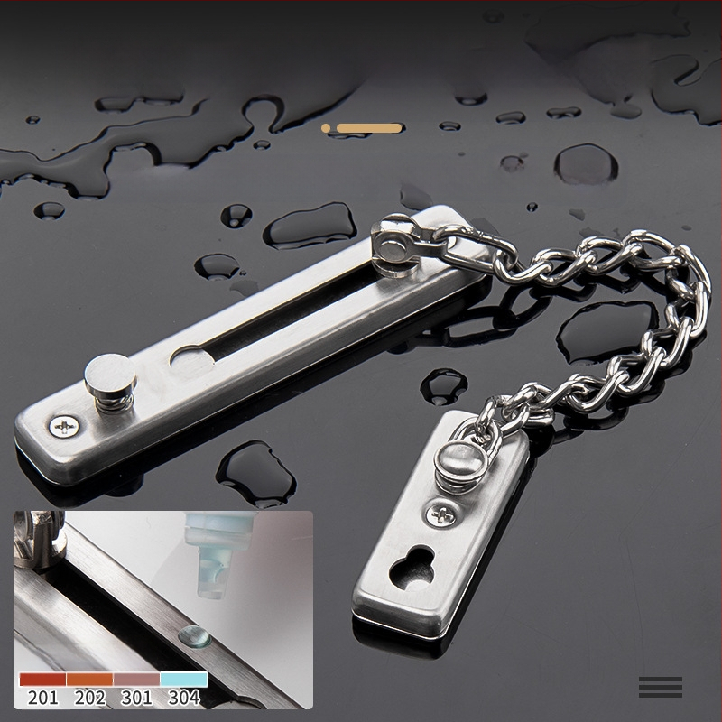 Durvju ķēdes slēdzene, divpunktu mehānisms, nerūsējošs tērauds, Top Valley, mūsdienīgs stils