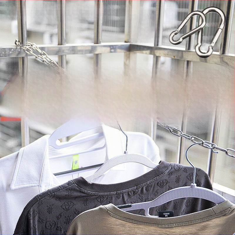 304 nerūsējošā tērauda bezšuvju žāvēšanas aukla drēbēm ar biezu ķēdi