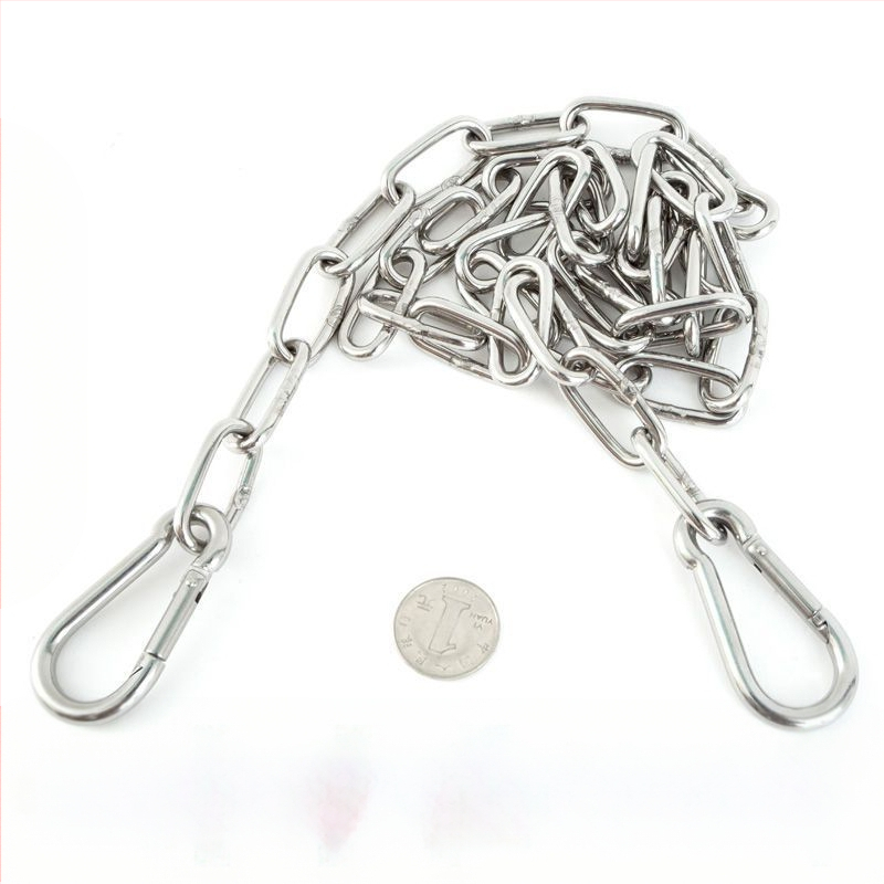 304 nerūsējošā tērauda bezšuvju žāvēšanas aukla drēbēm ar biezu ķēdi