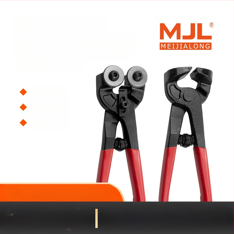 Mejialong knaibles flīzēm un stiklam ar apaļu atveri un dubultu rulli, mozaikas griešanas instruments, augstas oglekļa tērauds, 0,23 kg