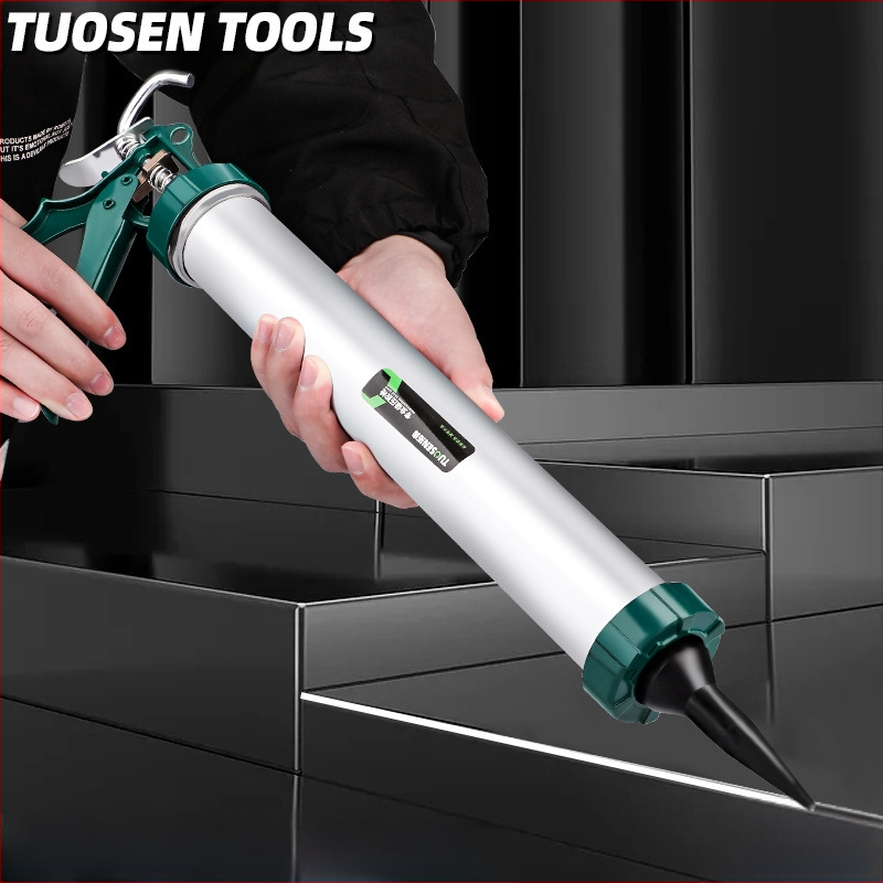 Ръчен пистолет за уплътнител за структурни лепила, капацитет 600 ml, алуминиево тяло, тегло 0,7 kg, подходящ за структурен уплътнител