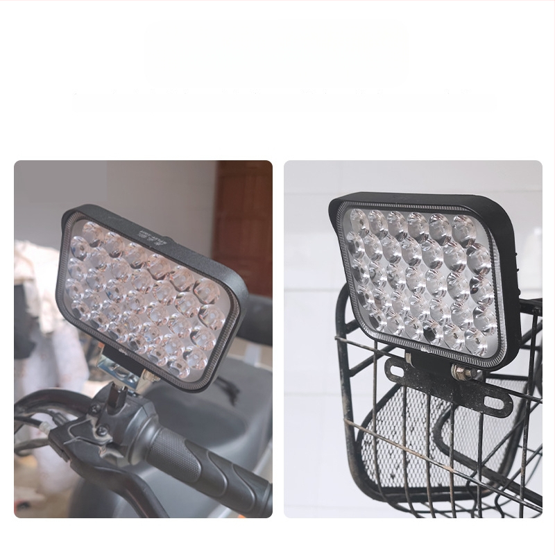 LED μπροστινό φανάρι για ηλεκτρικά οχήματα, μεταλλικό κάλυμμα λαμπτήρα, 12V, 21/33/42W, Mojiosaurus 007