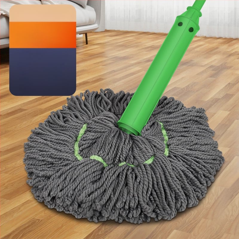 Mikrofibras mop ar griežamu galvu flīzēm, roku brīvai darbībai, uzsūcoša lupas