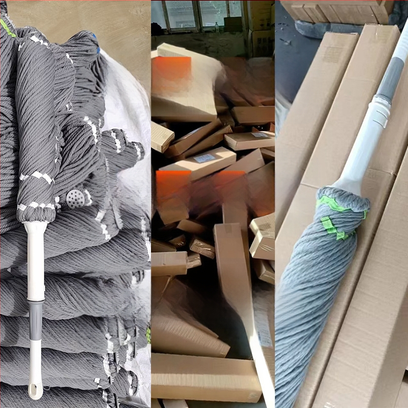 Griežamais mops ar twist mehānismu – mikrošķiedras galva, nerūsējošā tērauda kāja, teleskopisks garums 84–130 cm, noslaukšanas līmenis 80–90%