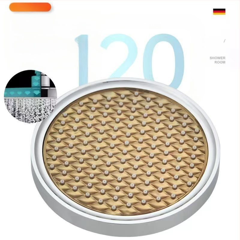 Κεφαλή ντους με επάνω ψεκασμό, ABS, λειτουργίες ψεκασμού και βροχής, 1,6 MPa, 0–100°C, χειροκίνητη εγκατάσταση